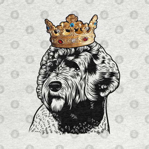 Portuguese Water Dog King Queen Wearing Crown by millersye